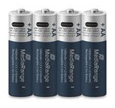MEDIARANGE ge USB-C Li-Ion Akku Mignon AA/LR6/1.5V/400mAh 4er Pack - Akku - Mignon (AA) von LumaTech
