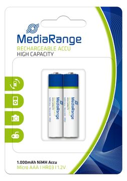 MEDIARANGE MRBAT122 - Batterie 2 x AAA - NiMH - (wiederaufladbar) von LumaTech