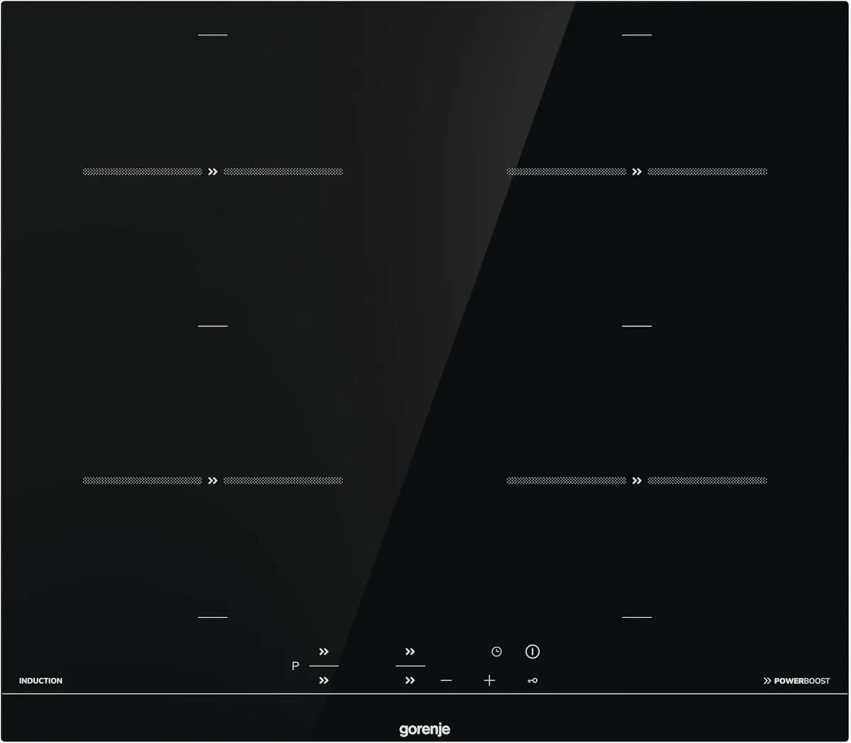 Gorenje GI621FMC Induktions-Kochfeld/Glaskeramik/BridgeZone/TouchControl/PowerBoost/Timer/ChildLock/Restwärmeanzeige/Schwarz