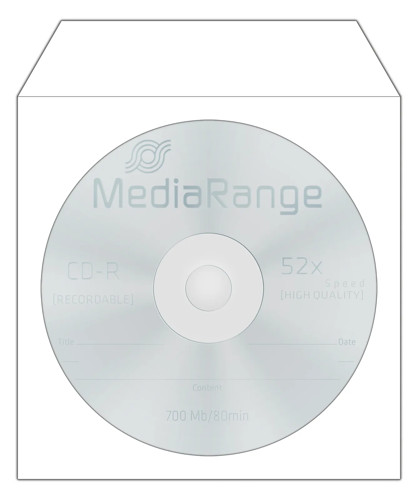 MEDIARANGE Retailpack 50 CD Paperbag with Flagwindow, Ansicht 3