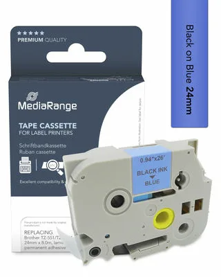 MEDIARANGE Schriftbandka. Brother TZ-551/TZe-551 sw, Ansicht 2