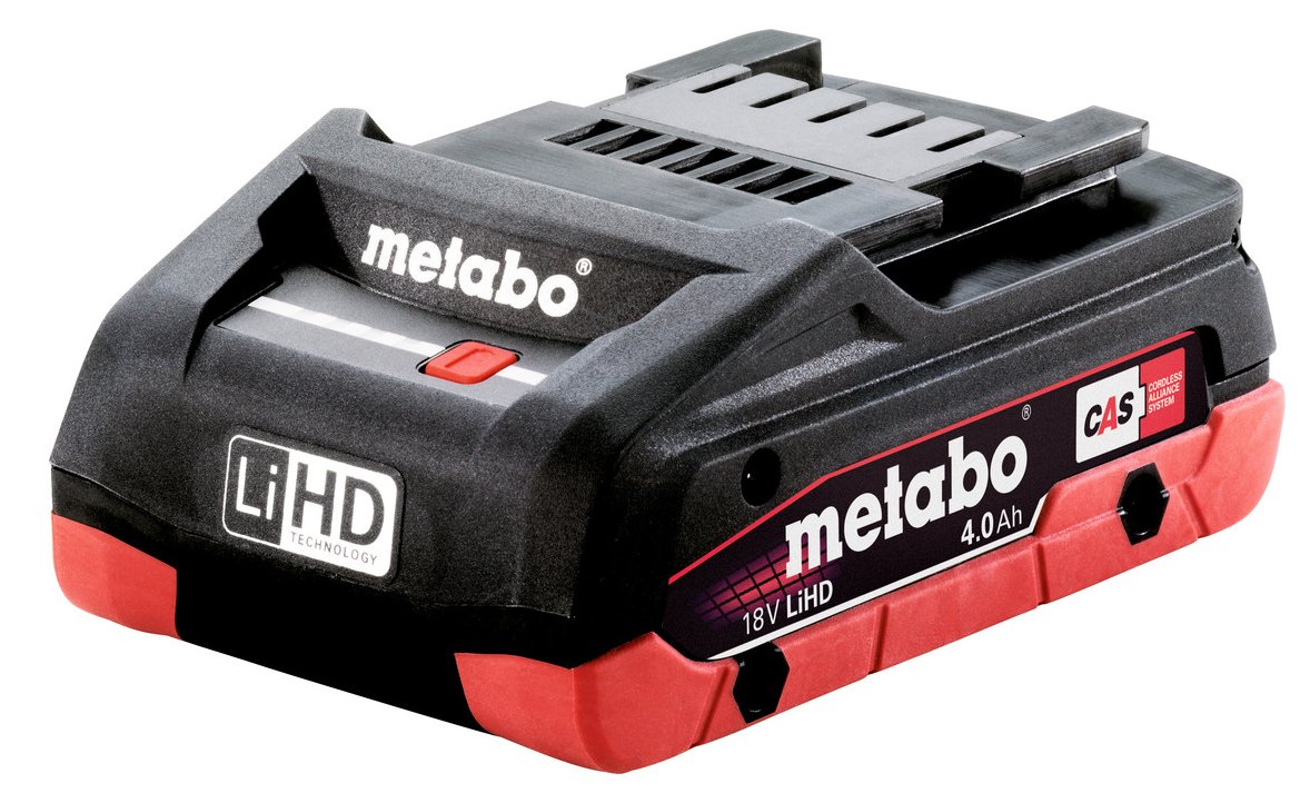 Metabo 625367000 - Akku - Hohe Lithium-Ionen-Dichte (LiHD) - 4 Ah - 18 V - Metabo - Schwarz - Rot