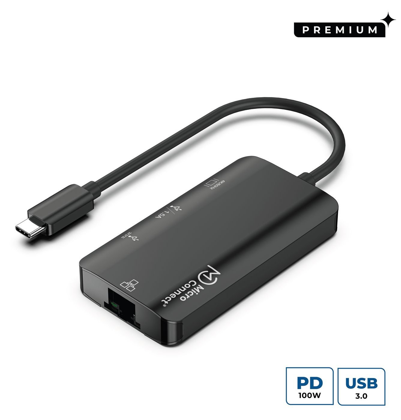 MicroConnect USB3.1CCOM16 - Kabelgebunden - USB 3.2 Gen 1 (3.1 Gen 1) Type-C - 100 W - USB Typ-C - 10 Mbit/s - Grau von LumaTech