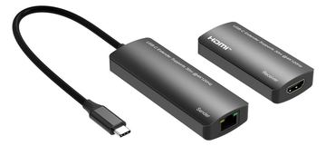 MicroConnect USB-C to HDMI Extender via ethernet 30m distance at - Ethernet - USB Typ C von LumaTech