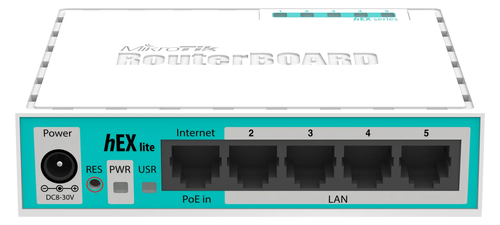 MikroTik RouterBOARD hEX lite RB750r2 - Router, Ansicht 2