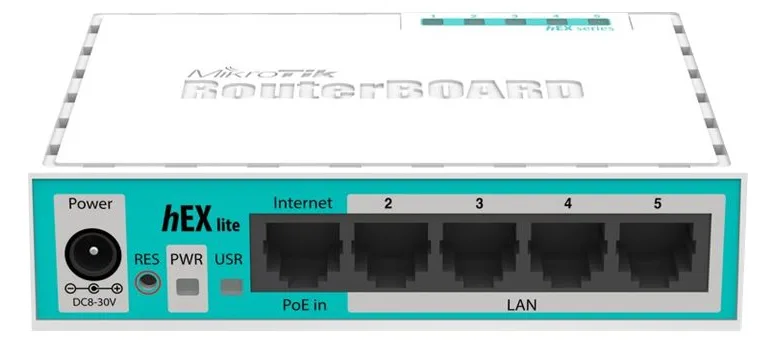 MikroTik RouterBOARD hEX lite RB750r2 - Router, Ansicht 3