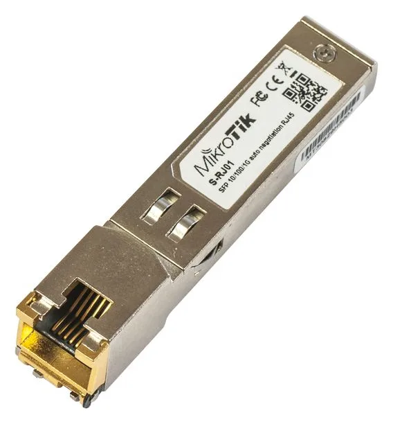 MikroTik S-RJ01 - SFP (Mini-GBIC)-Transceiver-Modul - 1GbE - 10Base-T, 100Base-TX, 1000Base-T - SFP (mini-GBIC), Ansicht 2