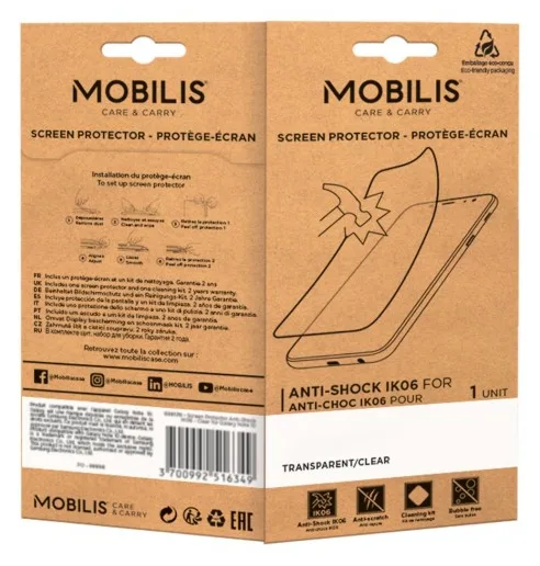 Mobilis Bildschirmschutz für Handy - unzerbrechlich und schlagfest, IK06, Ansicht 2