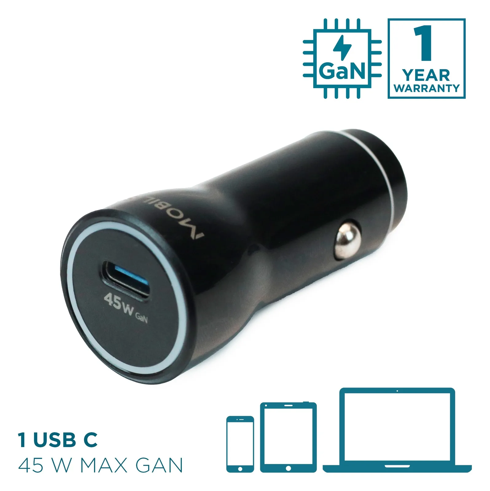 Mobilis Energia Charger - 45W Car - 1 USB C - Soft bag, Ansicht 3
