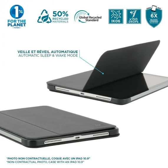 Mobilis RE.LIFE for iPad Pro 11 2024 M4 Black 50% Recycle - Notebook, Ansicht 4