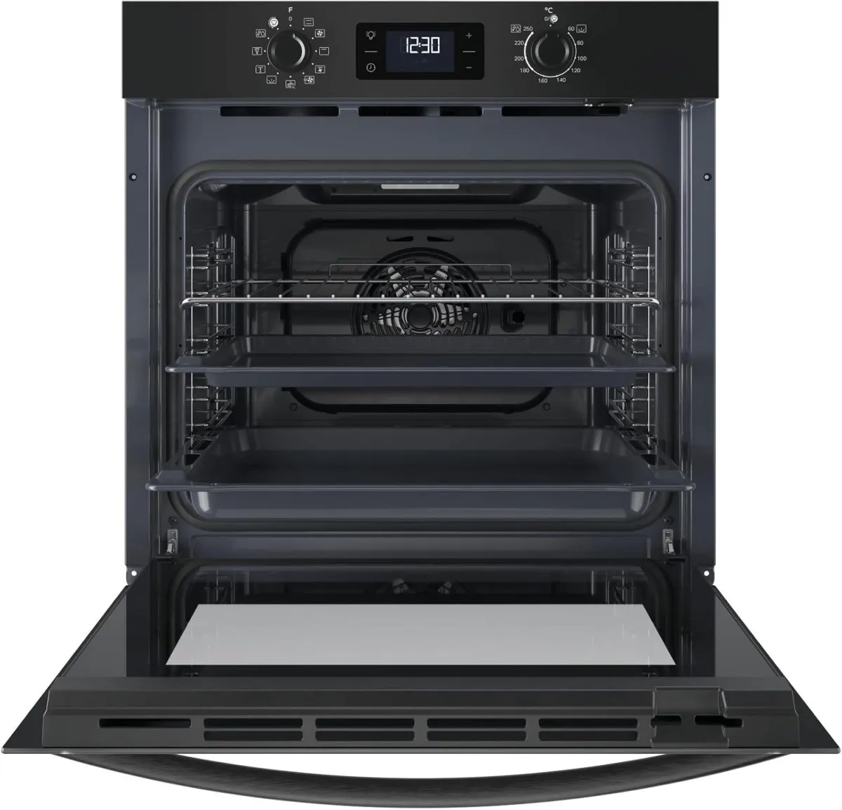 Privileg PBA285HR0K Einbaubackofen, A plus, 71 Liter, Hydrolyse-Reinigungsfunktion, Heißluftbackofen mit 11 Funktionen, Turn und Go, Black Glass — Bild 5
