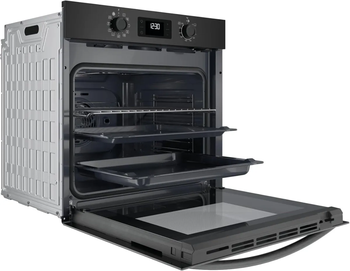 Privileg PBA285HR0K Einbaubackofen, A plus, 71 Liter, Hydrolyse-Reinigungsfunktion, Heißluftbackofen mit 11 Funktionen, Turn und Go, Black Glass — Bild 6