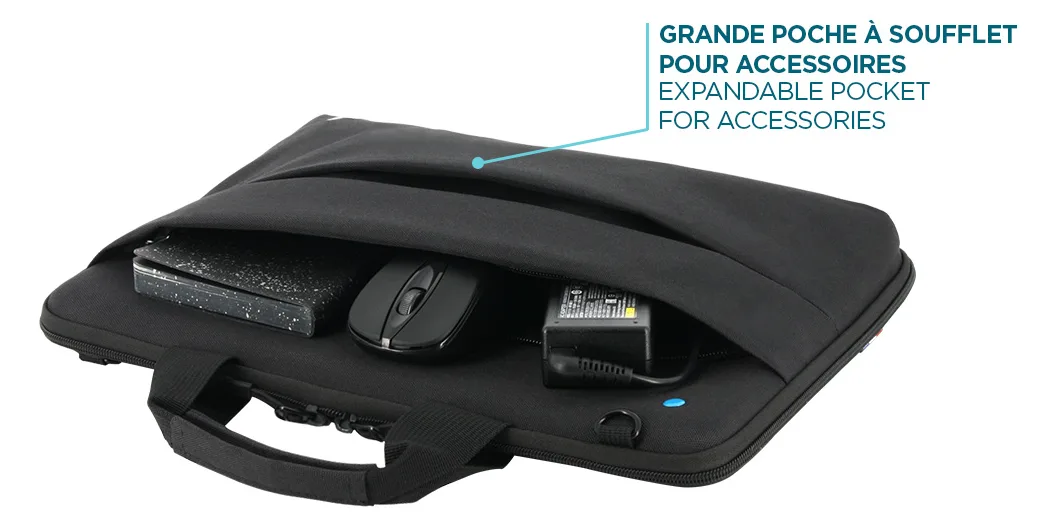 Mobilis THE ONE - Notebook-Tasche - Clamshell, 20 % recycelt, Ansicht 3