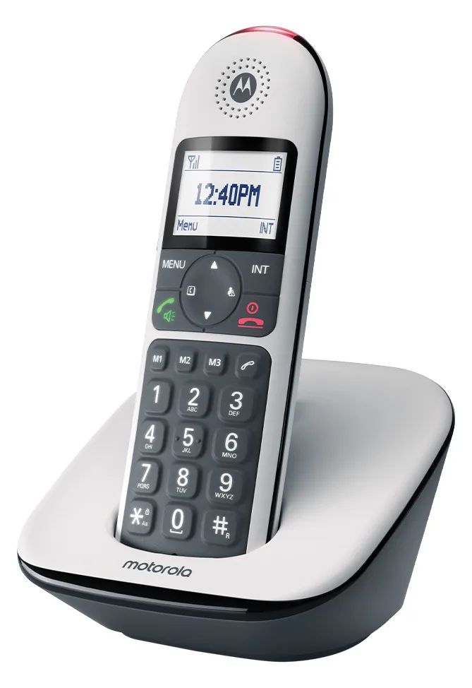 Motorola Solutions CD5001 DECT Großtastenschnurlostelefon weiß, Ansicht 2