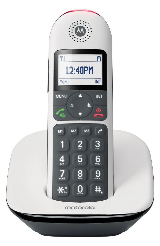 Motorola Solutions CD5001 DECT Großtastenschnurlostelefon weiß, Ansicht 3