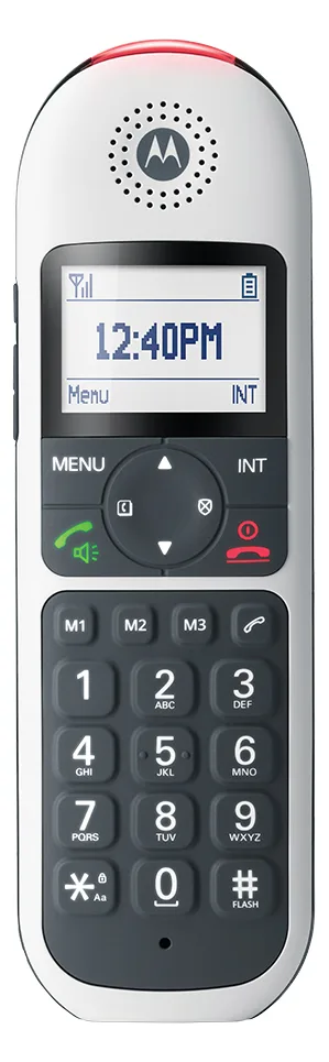 Motorola Solutions CD5001 DECT Großtastenschnurlostelefon weiß, Ansicht 4
