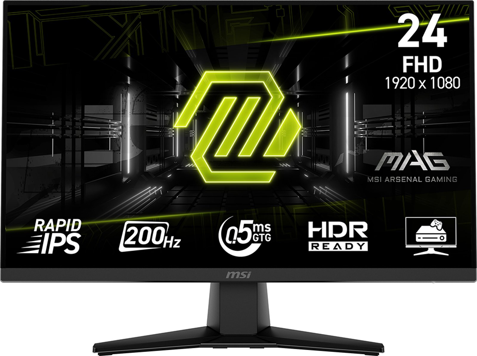MSI MAG 242F Flat Gaming TFT 24 FHD IPS 200Hz 0.5ms HDMI DP