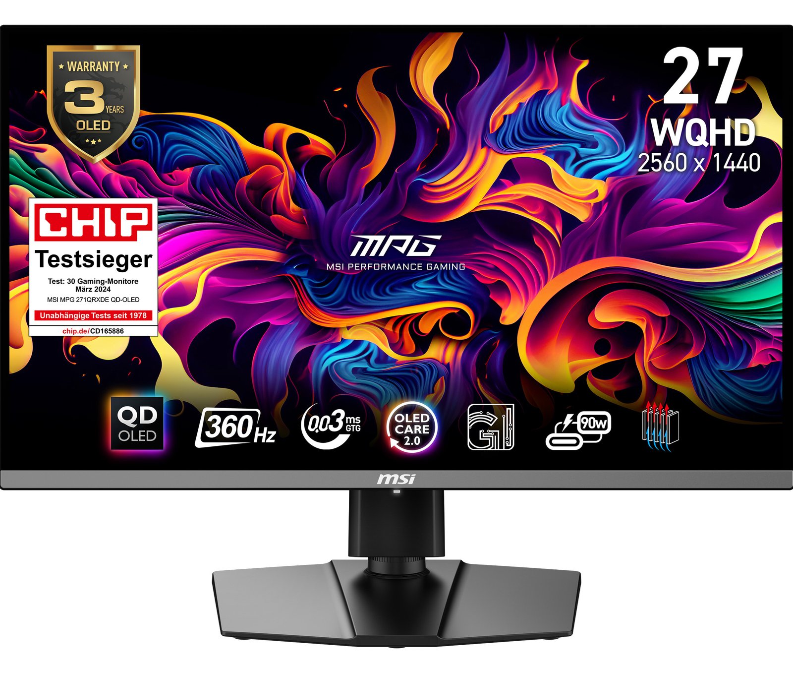 MSI MPG 271QRXDE QD-OLED - OLED-Monitor - Gaming - 67.3 cm (26.5) von LumaTech