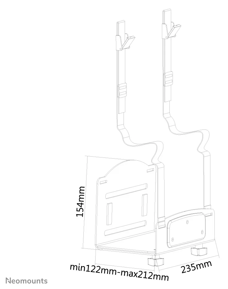 Neomounts by Newstar CPU-W100 - Befestigungskit (CPU-Halterung), Ansicht 2
