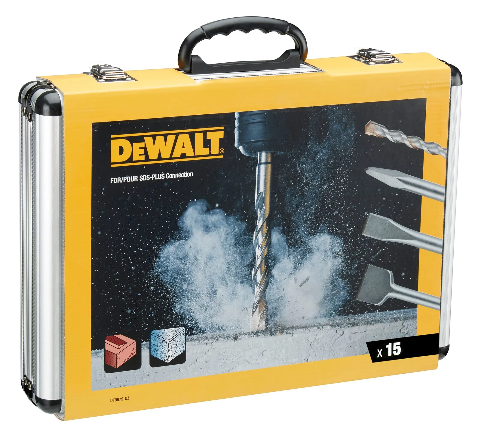 DeWalt DT9679 SDS-plus Bohrer-/Meißel-Zubehörset inkl. Koffer, 15-tlg., Ansicht 4
