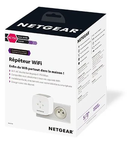 Netgear EX3110 - Wi-Fi-Range-Extender - Wi-Fi 5, Ansicht 3