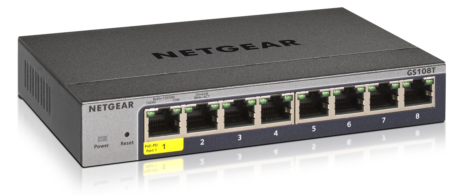 Netgear Smart GS108Tv3 - Switch - Smart - 8 x 10/100/1000