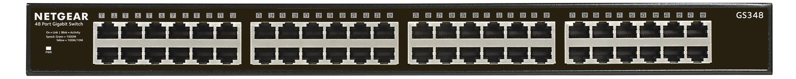 Netgear SOHO GS348 - Switch - unmanaged - 48 x 10/100/1000
