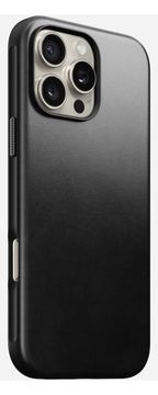 Nomad Modern Leather Case iPhone 16 Pro Max Black Horween von LumaTech