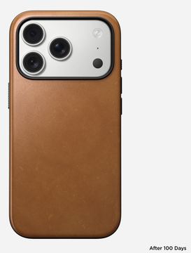 Nomad Modern Leather Case iPhone 17 Pro English Tan von LumaTech