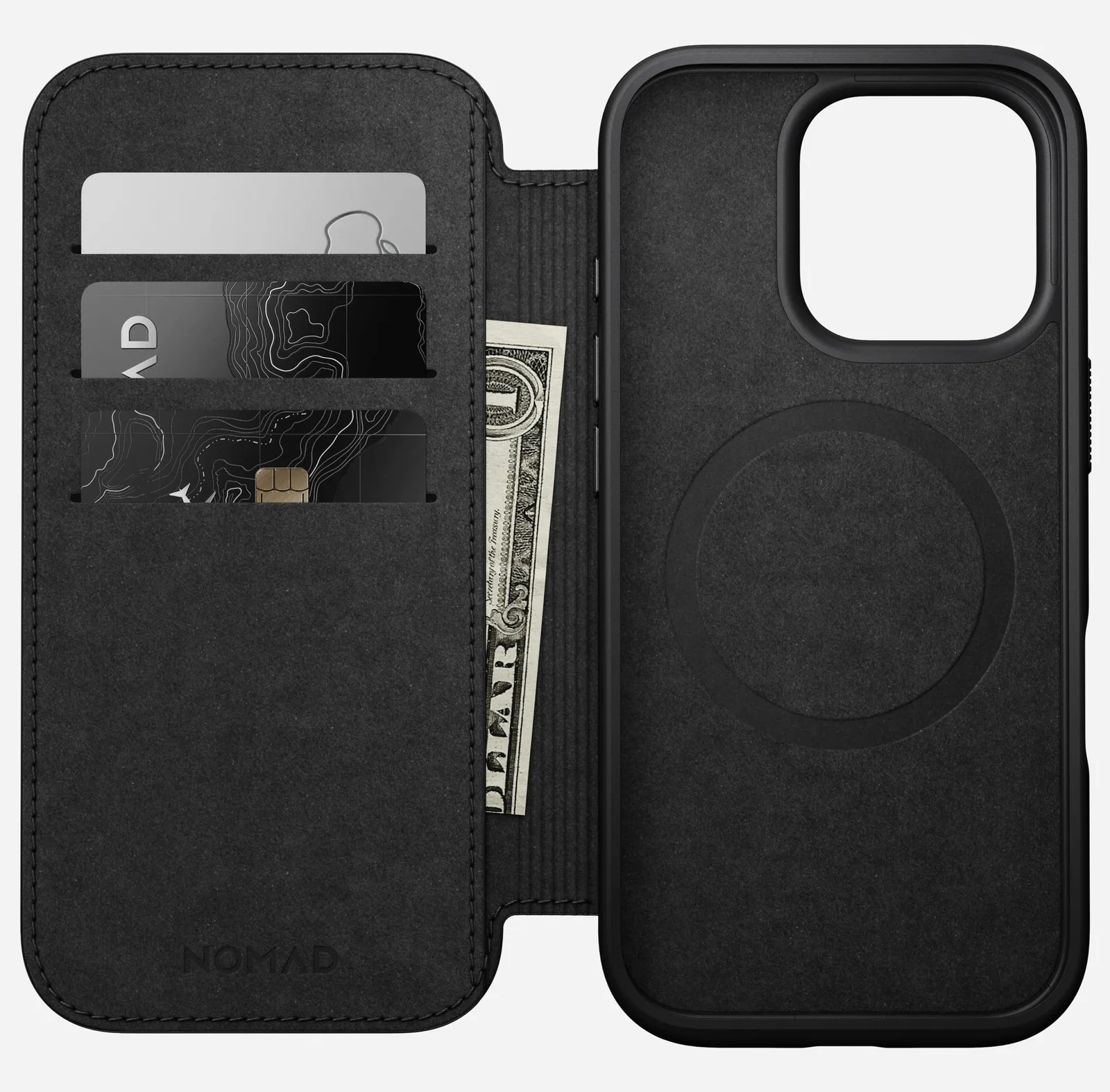 Nomad Modern Leather Folio iPhone 16 Pro Brown, Ansicht 3