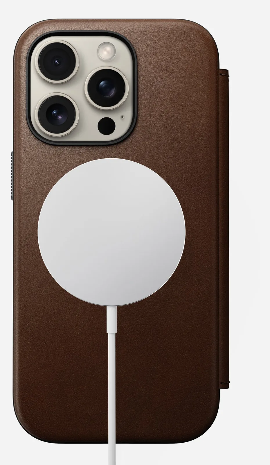 Nomad Modern Leather Folio iPhone 16 Pro Brown, Ansicht 4