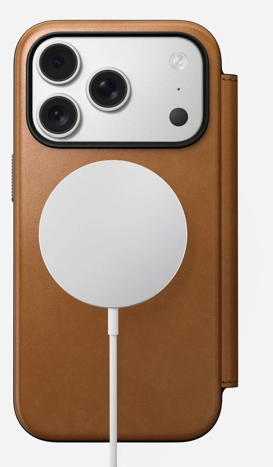 Nomad Modern Leather Folio iPhone 17 Pro English Tan, Ansicht 3
