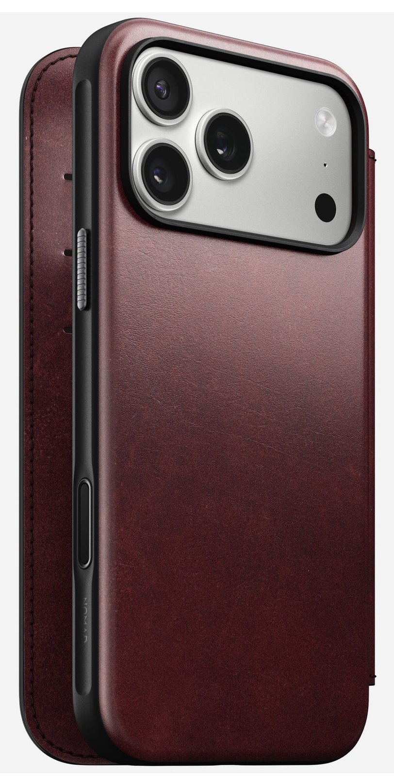 Nomad Modern Leather Folio iPhone 17 Pro Max Burgundy H.