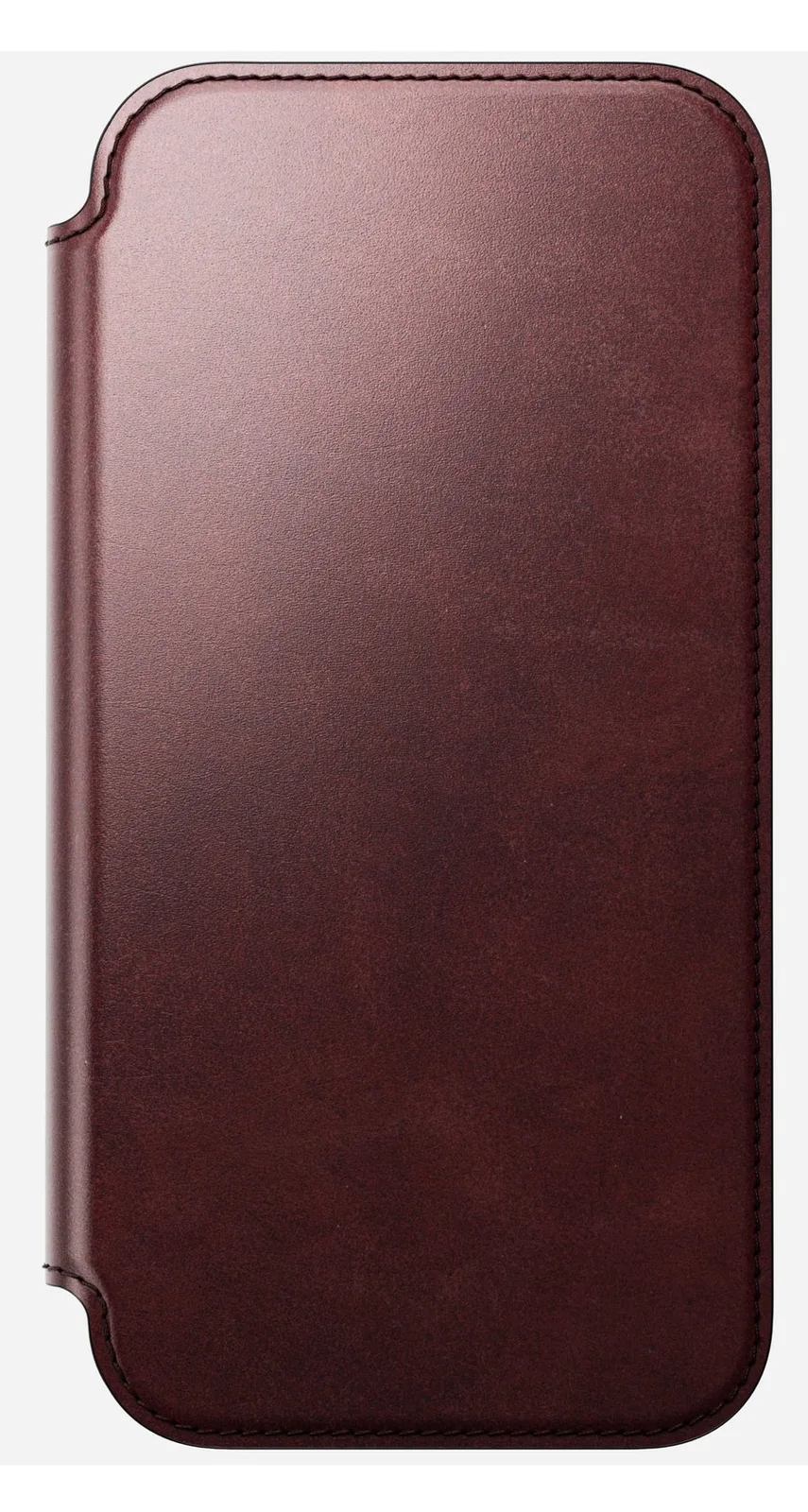 Nomad Modern Leather Folio iPhone 17 Pro Max Burgundy H., Ansicht 4