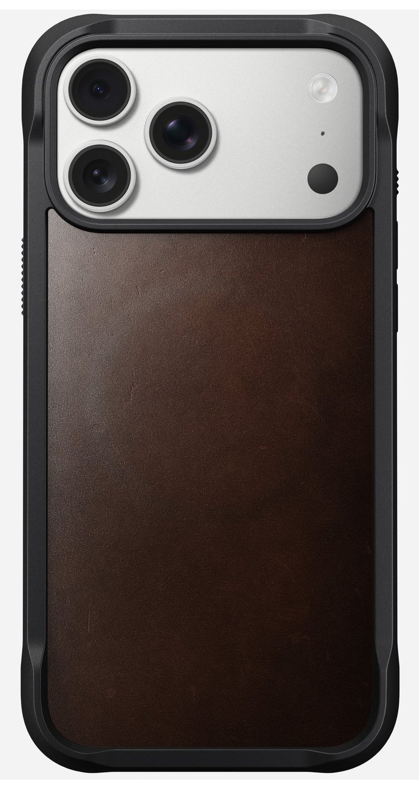 Nomad Rugged Leather Case iPhone 17 Pro Max Rustic Brown Horween