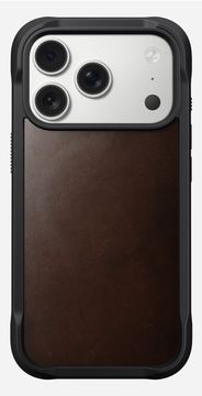 Nomad Rugged Leather Case iPhone 17 Pro Rustic Brown Horween von LumaTech