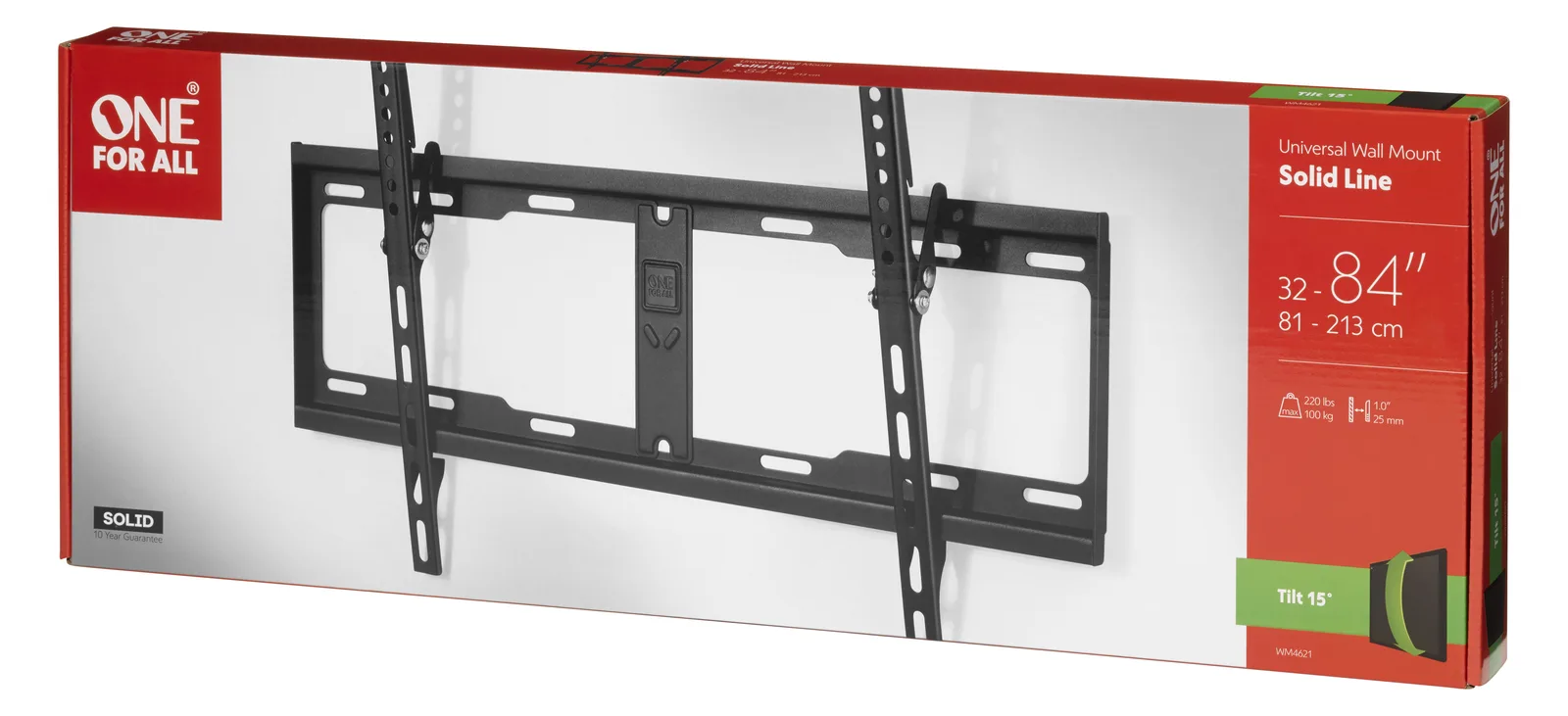 One for All SOLID WM 4621 - Klammer für Flachbildschirm - Bildschirmgröße: 81-213 cm (32-84), Ansicht 3