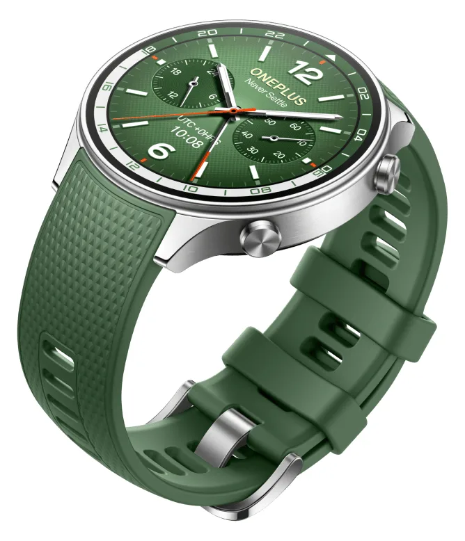 OnePlus Watch 2R - 46 mm - intelligente Uhr mit Riemen - Handgelenkgröße: 140-210 mm - Anzeige 1.43, Ansicht 3