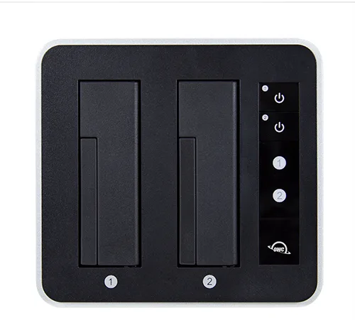 OWC OWCTCDRVDCK - HDD - SSD - Serial ATA III - 2.5,3.5 - USB 3.2 Gen 2 (3.1 Gen 2) Type-C - Schwarz - Silber, Ansicht 4