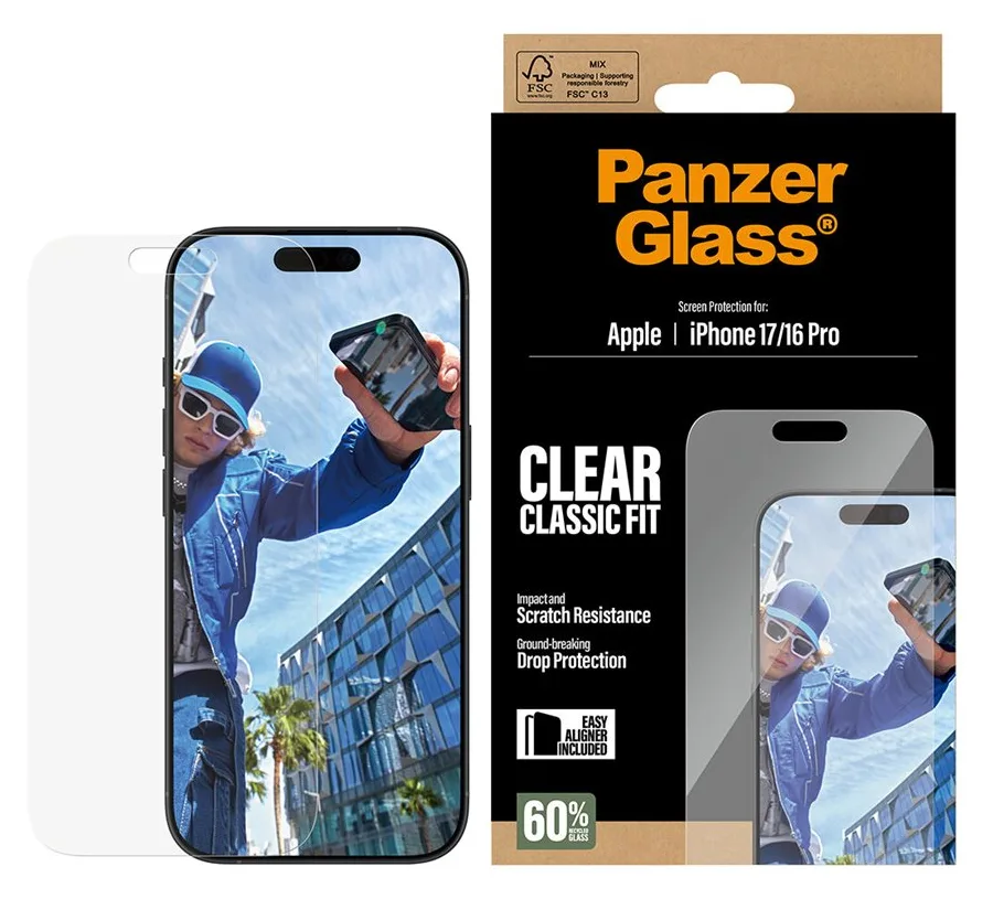 PanzerGlass Bildschirmschutz für Handy - classic fit with EasyAligner - 145,35 x 67,24 mm, Ansicht 4