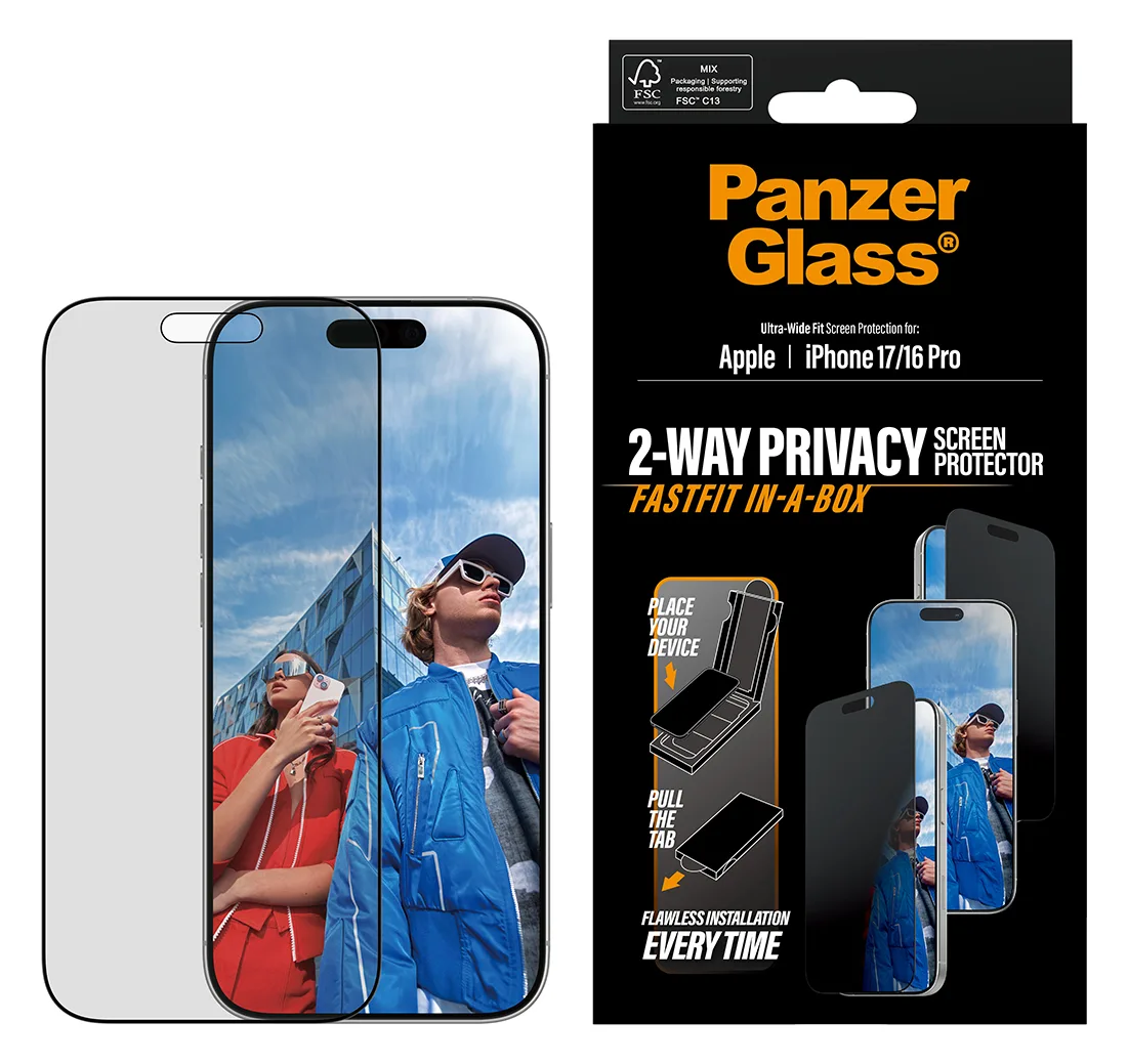 PanzerGlass Bildschirmschutz für Handy - ultra-wide fit with FASTFIT IN-A-BOX - 145,75 x 67,64 mm 0,75 mm, Ansicht 4