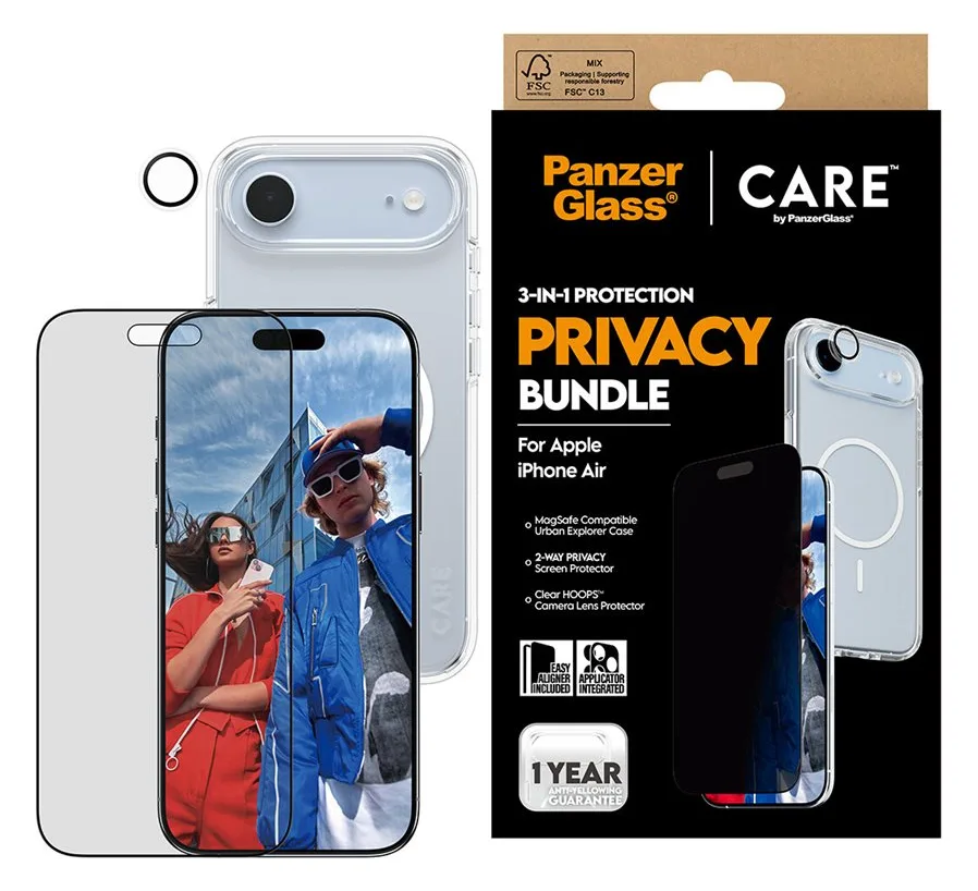 PanzerGlass CARE 3-in-1 Flagship Privacy Bundle iPhone Air, Ansicht 3