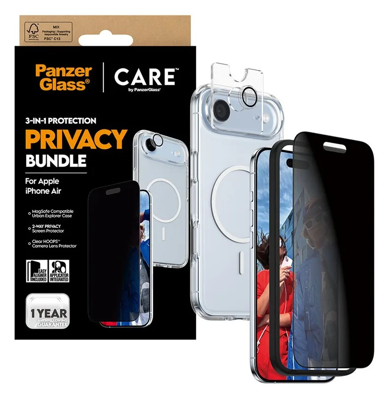 PanzerGlass CARE 3-in-1 Flagship Privacy Bundle iPhone Air, Ansicht 4