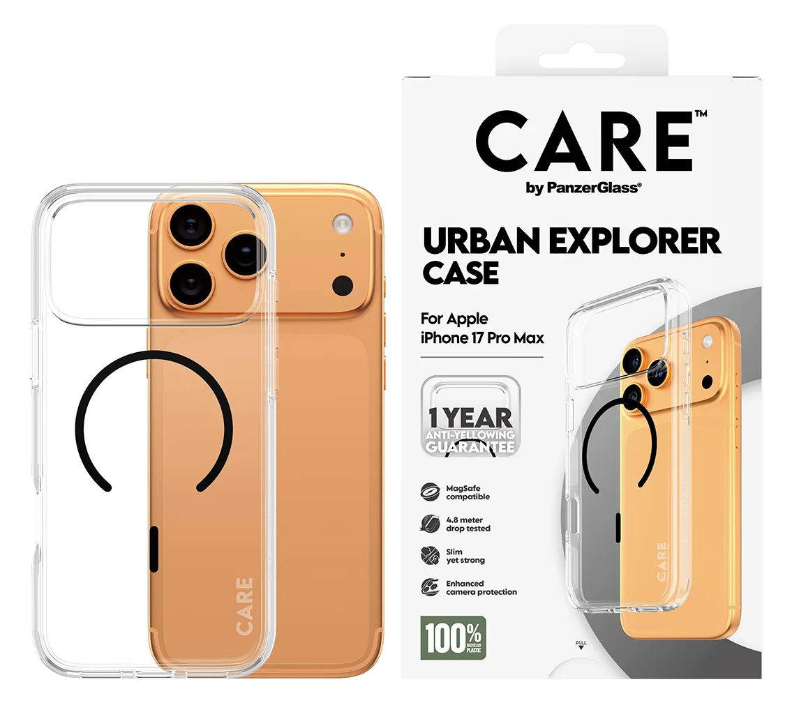 PanzerGlass CARE by Flagship Case Transparent Urban Combat w. Black MagSafe iPhone - Apple - iPhone 17 Pro Max, Ansicht 2