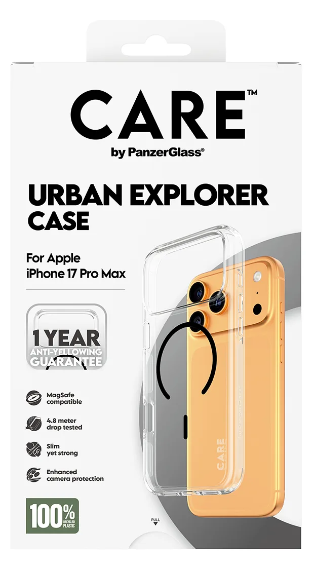 PanzerGlass CARE by Flagship Case Transparent Urban Combat w. Black MagSafe iPhone - Apple - iPhone 17 Pro Max, Ansicht 3