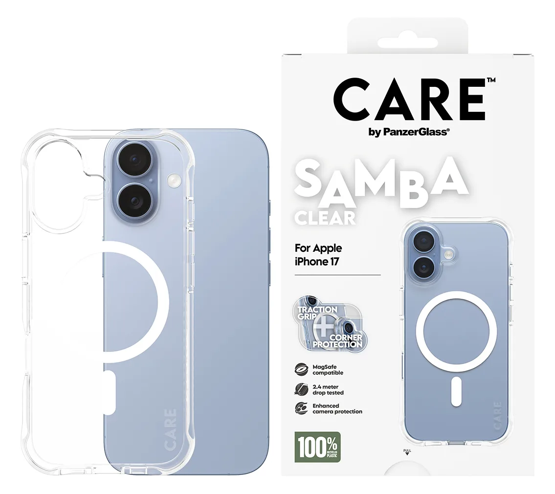 PanzerGlass CARE by PanzerGlass Samba - Hintere Abdeckung für Mobiltelefon - kompatibel mit MagSafe - TPU - Apple - iPhone 17, Ansicht 2