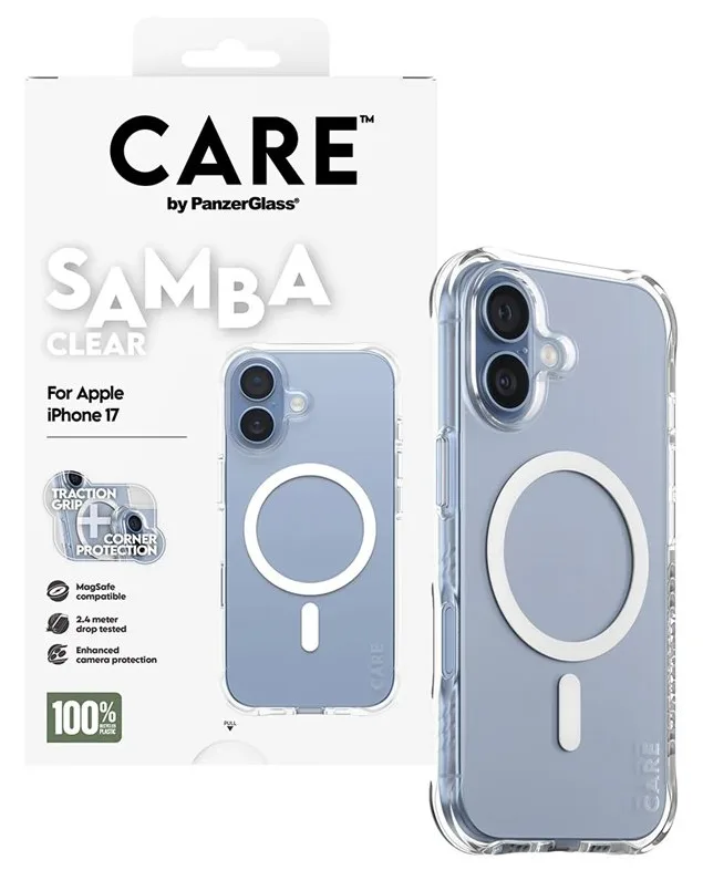 PanzerGlass CARE by PanzerGlass Samba - Hintere Abdeckung für Mobiltelefon - kompatibel mit MagSafe - TPU - Apple - iPhone 17, Ansicht 3