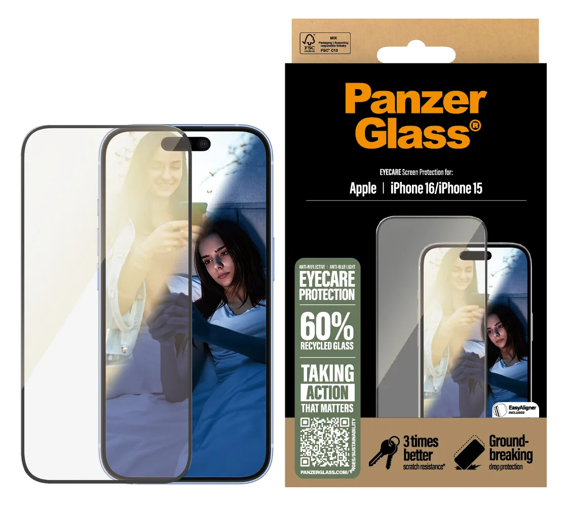 PanzerGlass Eyecare - Bildschirmschutz für Handy - 152,65 x 70,65 mm, Ansicht 3
