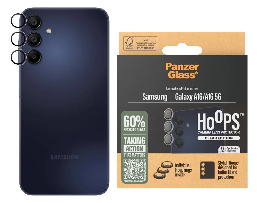 PanzerGlass Hoops - Objektivschutz für Handy - transparent Gehärtetes Glas, Silikon 1,95 mm, Ansicht 3