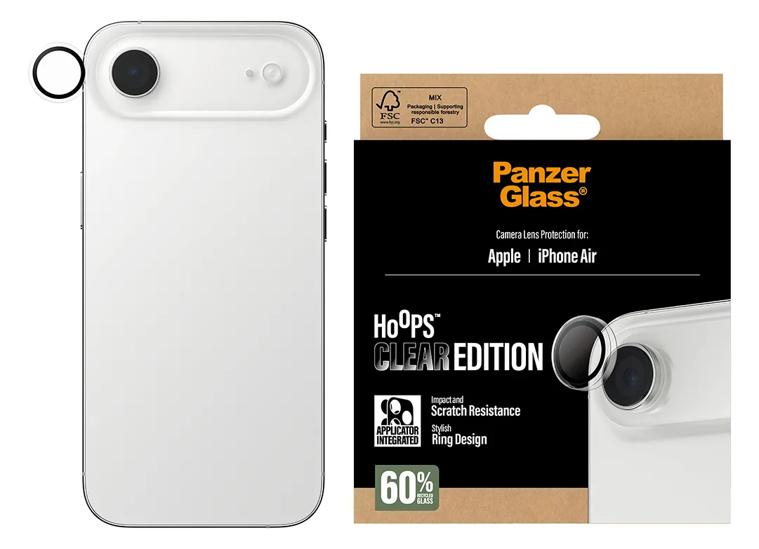 PanzerGlass Hoops - Objektivschutz für Handy - transparent Gehärtetes Glas, Silikon 2 mm, Ansicht 3